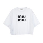 미우아이앤씨 | [미우미우] 여성 로고 크롭 티셔츠MJN445 12LZ F0009 - LABELLUSSO [미우미우] 여성 로고 크롭 티셔츠MJN445 12LZ F0009