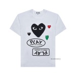 [꼼데가르송]SS25 공용 멀티 로고 하트 티셔츠AX T282 051 WHITE - LABELLUSSO [꼼데가르송]SS25 공용 멀티 로고 하트 티셔츠AX T282... 