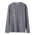 [메종 키츠네] 남성 폭스 헤드 롱슬리브 티셔츠 FU00163KJ0010 GRM - LABELLUSSO [메종 키츠네]  남성 폭스 헤드 롱슬리브 티셔츠... 
