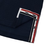 남성 트리밍 텍스쳐 코튼 티셔츠 MJS204A J0046 415 - LABELLUSSO [톰브라운]  남성 트리밍 텍스쳐 코튼 티셔츠  MJS204A J0046 415