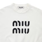 미우아이앤씨 | [미우미우] 여성 자수 코튼 스웨트셔츠MJL911 12MI F0009 - LABELLUSSO [미우미우] 여성 자수 코튼 스웨트셔츠MJL911 12MI F0009