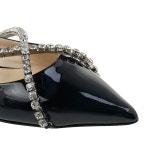 [지미추]여성 제네비 플랫 슈즈GENEVI FLAT BOB BLACK CRYSTAL - LABELLUSSO [지미추]여성 제네비 플랫 슈즈GENEVI FLAT BOB BLACK... 