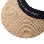 [헬렌 카민스키]FW24 여성 마리나 썬바이저HAT50318 NATURAL... 카민스키]FW24 여성 마리나 썬바이저HAT50318 NATURAL BLACK LOGO