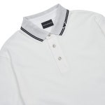 AF12955 F0068 - LABELLUSSO [엠포리오 아르마니]SS25 남성 파이핑 피케 폴로 셔츠EM000852 AF12955 F0068