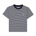 [단톤]SS26 여성 반팔 크롭 티셔츠DT C0408 CVT NAVY X WHITE - LABELLUSSO [단톤]SS26 여성 반팔 크롭 티셔츠DT C0408 CVT NAVY X WHITE