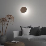 [LED 5W] 손톱달 우드 벽등 (그레이/블랙) - (주)램프랜드 [LED 5W] 손톱달 우드 벽등 (그레이/블랙)