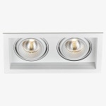 [LED 20W/30W] 티즈240 2구 사각 다운라이트(타공 240X120mm) - (주)램프랜드 [LED 20W/30W] 티즈240 2구 사각 다운라이트(타공 240X120mm)