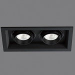 [LED 10W] 라오닌 캐스팅 2구 멀티매입등 타공100x180mm - (주)램프랜드 [LED 10W] 라오닌 캐스팅 2구 멀티매입등 타공100x180mm