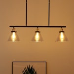 글래스 3등 펜던트 185파이 (E26) - (주)램프랜드 글래스 3등 펜던트 185파이 (E26)