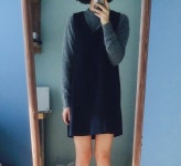 로렌하이 처음 보자마자 너무 이뻐서 니트랑 같이 세트로 바로 샀어요!! 키가 162인데 기장 안짧REVIEW - 로렌하이