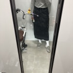 로렌하이 166/58입니당 체형에 비해 복부에 살이 많아서 허리에 맞춰서 사느냐고 나머지 엉덩이쪽REVIEW - 로렌하이