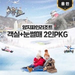 [경기 용인] 양지파인리조트 객실+눈썰매2인PKG | 온오프믹스 플레이