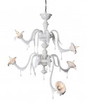 프리미엄 리빙플랫폼 르위켄 Au revoir Pendant - 5 arms - Opaline glass - L 122 x H 120 cm