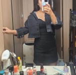 키158인데 기장도 좋구 핏도 딱붙어서 이쁘구신축성이 있어서... 키158인데 기장도 좋구 핏도 딱붙어서 이쁘구신축성이 있어서... 