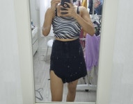 트임이 너무 이쁨길이는 159 키에 좀 긴 편인데 한 쪽이 트여... 이쁨길이는 159 키에 좀 긴 편인데 한 쪽이 트여 있어서 답답해보이진... 