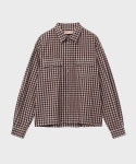 러드 - tartan check shirts (pink)