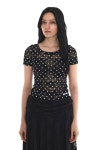 러드 - 씨에스디, DOTTIE LACE T-SHIRTS [BLACK] 러드 - DOTTIE LACE T-SHIRTS [BLACK]