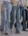 어반더 3기장 와이드 데님팬츠 PLUS핏 빅사이즈여성쇼핑몰 로로텐