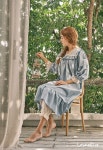 (여성) 이엘 순면 7부소매 원피스잠옷 (40수) - 러브앨리스 러브앨리스 잠옷