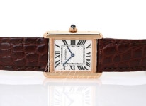 까르티에 로즈골드 솔로탱크 워치 3168