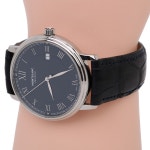 럭스애비뉴 중고명품 몽블랑 트레디션 워치 블루 스틸시계 7334