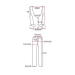 엄마옷 마담4060 - 브링기모시보리조끼세트-SET2411001-