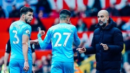 더비전 라인업에 대한 생각을 밝힌 과르디올라 감독