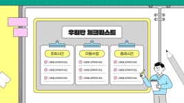 노랑과 민트의 아기자기한 우리반 설명서 안내 프레젠테이션 템플릿 | 망고보드