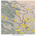 Design of a Network Optimization Platform for the Multivehicle Transportation of Hazardous Materials