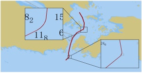 A Novel Algorithm for Ship Route Planning Considering Motion Characteristics and ENC Vector Maps