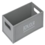 창신 FRANCO 레터링 바스켓 2호 GR - 메가마트몰 [메가마트몰] 창신 FRANCO 레터링 바스켓 2호 GR