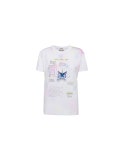  プリント入り ジャージー Tシャツ | Miu Miu MJN245_1XQG_F0014 プリント入り ジャージー Tシャツ