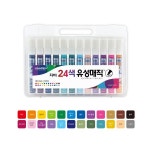 자바 24색 유성매직 (JAVA) 자바 유성매직 24색 세트 (둥근촉) - 주식회사 모닝오피스
