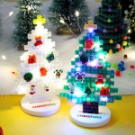 디폼트리 무드등 (CP) 크리스마스 8mm 디폼블럭 트리 LED 패키지 (옵션) - 주식회사 모닝오피스