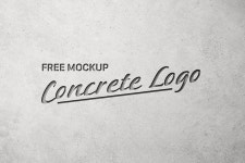 Logo on Concrete Wall Mockup - Mockup World Logo on Concrete Wall Mockup