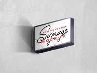 Set of Shop Signs Mockups | MockupWorld