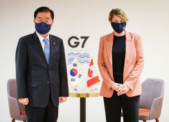 G7 외교·개발장관회의 참석 계기 한-캐나다 외교장관 회담 상세보기|뉴포커스 | 외교부