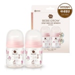 [그린핑거 베베그로우 PA 퓨어베이비 토끼 디자인 트윈팩 160ml (노꼭지) (EA)] | 맘큐