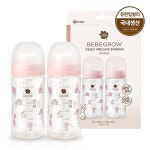 [그린핑거 베베그로우 PA 퓨어베이비 토끼 디자인 트윈팩 280ml (노꼭지) (EA)] | 맘큐