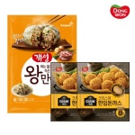 [[동원] 개성 왕만두 (2.1kg)+퀴진 한입 돈까스 (450g×2봉)] | 맘큐