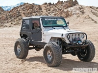 A 1997 Jeep Wrangler TJ Rolling on 40s