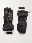 MONCLER GRENOBLE Logo-Appliquéd Leather-Trimmed Ski Gloves for Men | MR PORTER