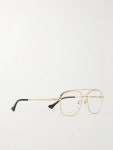 GUCCI EYEWEAR Aviator-Style Gold-Tone Optical Glasses for Men | MR PORTER