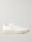VEJA V-10 Rubber-Trimmed Leather Sneakers for Men | MR PORTER