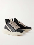 RICK OWENS Geth Two-Tone Leather Low-Top Sneakers | MR PORTER