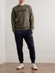 RHUDE Wine Club Logo-Embroidered Virgin Wool and Cashmere-Blend Track Pants for Men | MR PORTER