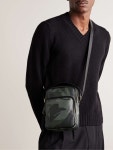 TOM FORD Leather-Trimmed Suede Messenger Bag for Men | MR PORTER