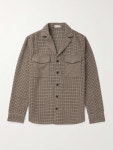 INCOTEX Camp-Collar Houndstooth Flannel Overshirt for Men | MR PORTER