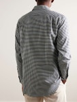LORO PIANA Logo-Appliquéd Checked Cotton-Flannel Shirt for Men | MR PORTER