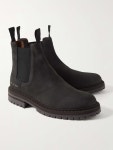 블랙 누벅 첼시 부츠 | COMMON PROJECTS | MR PORTER
